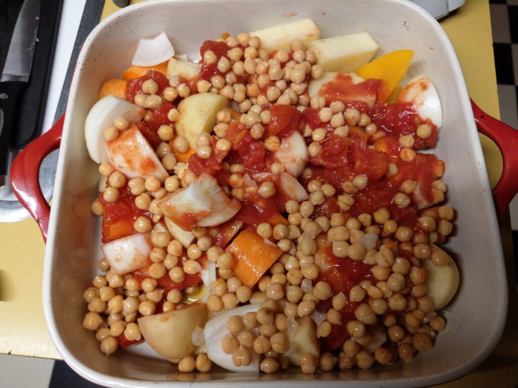 Roasted Vegetables with Chick Peas 3